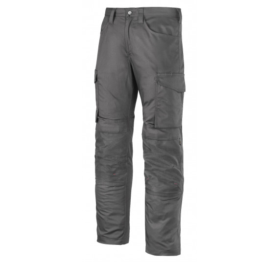 Snickers Workwear Service Arbeitshose mit Knee Guard, 6801, Farbe Steel Grey, Größe 56