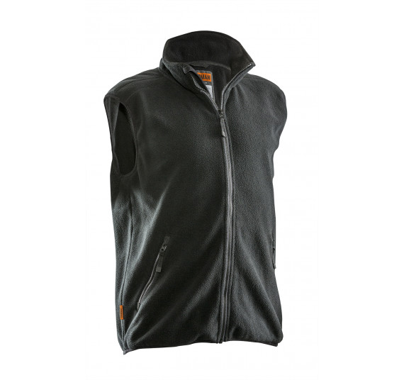 Jobman Workwear Fleece Weste, Farbe Schwarz, Größe XL