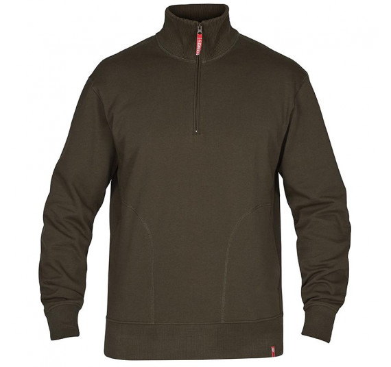 FE-Engel Sweatshirt Mit Hohem Kragen, 8014-136, Farbe Forest Green, Größe 4XL