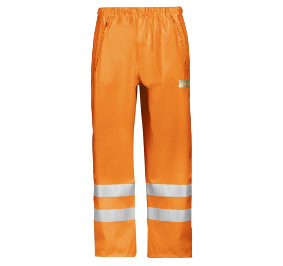 Snickers Workwear High-Vis PU Arbeits-Regenhose, Klasse 2, 8243