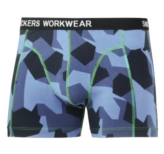Snickers Workwear 2er-Pack Stretch Boxershorts, 9436, Farbe Navy Camo, Größe S